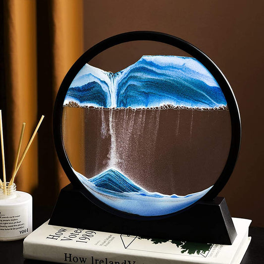3D Moving Sand Art Frame – Hypnotic Flowing Sand Decoration